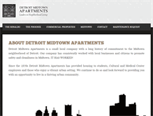 Tablet Screenshot of detroitmidtownapartments.com